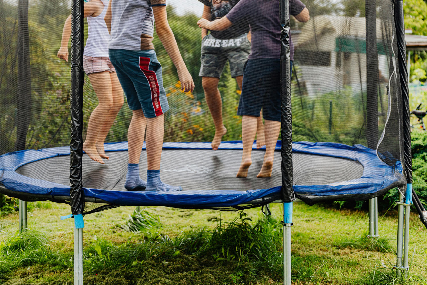 Can you leave a trampoline outside all winter?