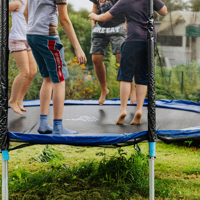 Can you leave a trampoline outside all winter?