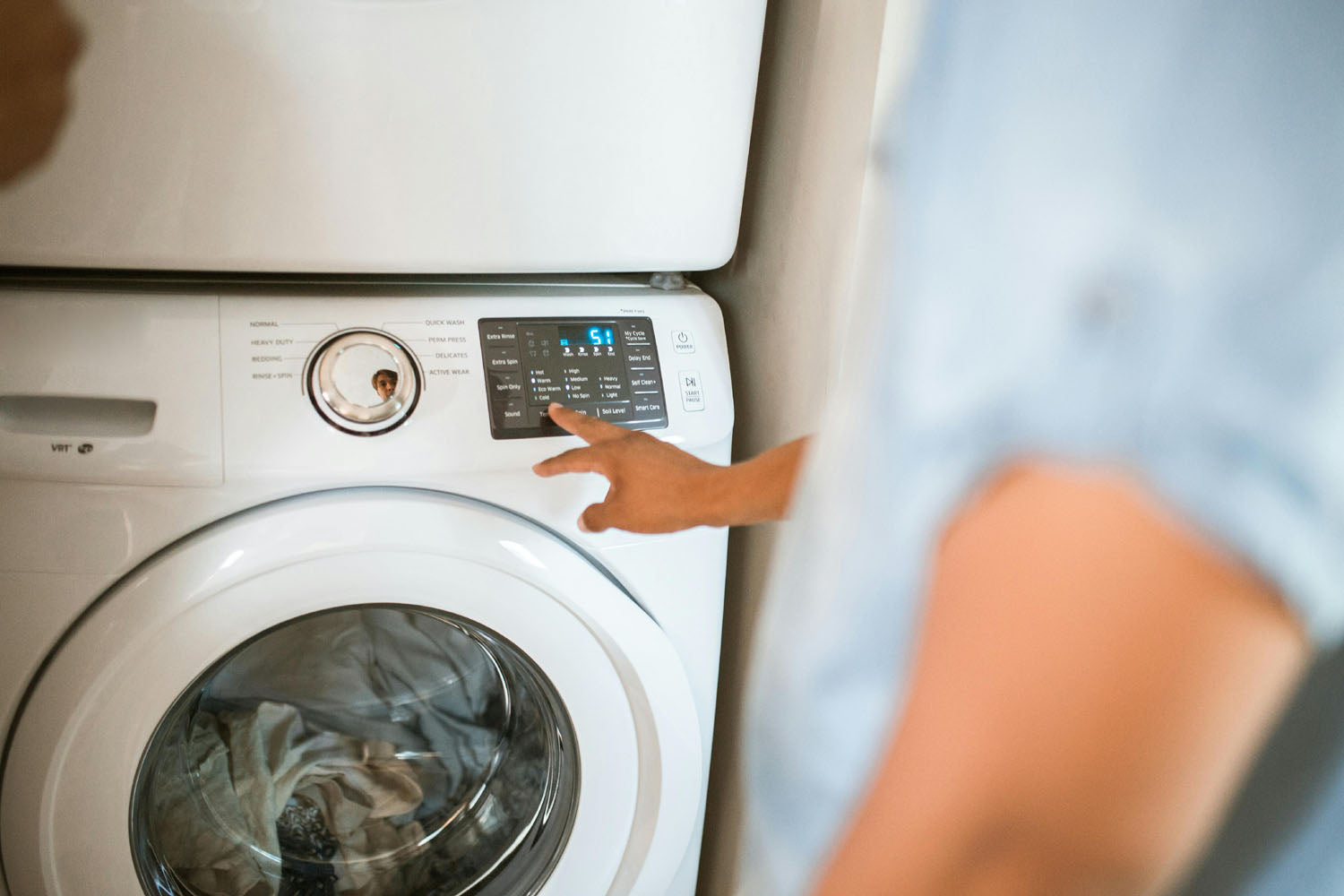 What does eco wash mean on washing machine?