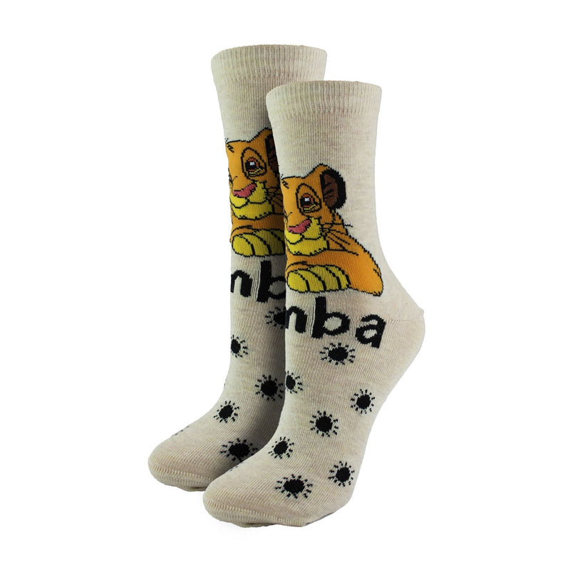 Ladies Disney Simba Socks | Novelty Lion King Socks | Disney Gifts for Her