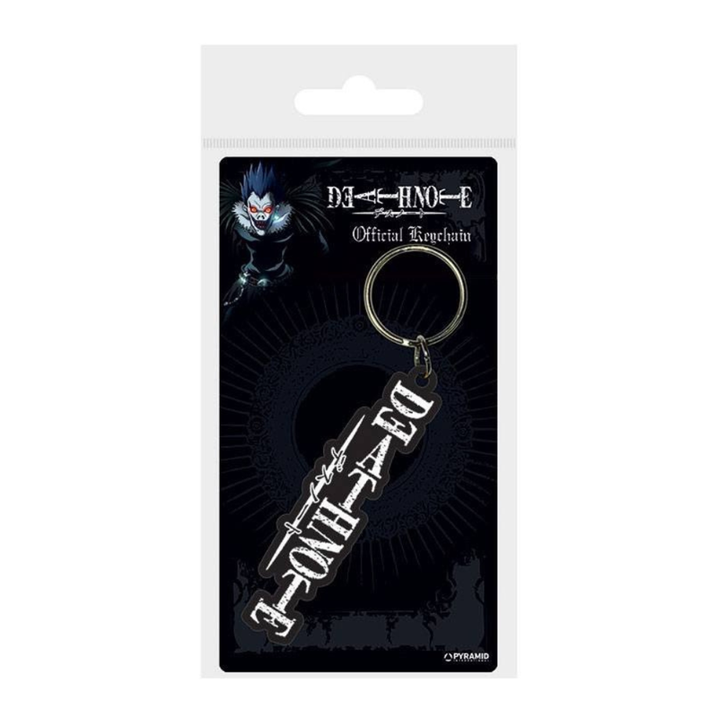 Death Note Rubber Keychain Logo 6cm