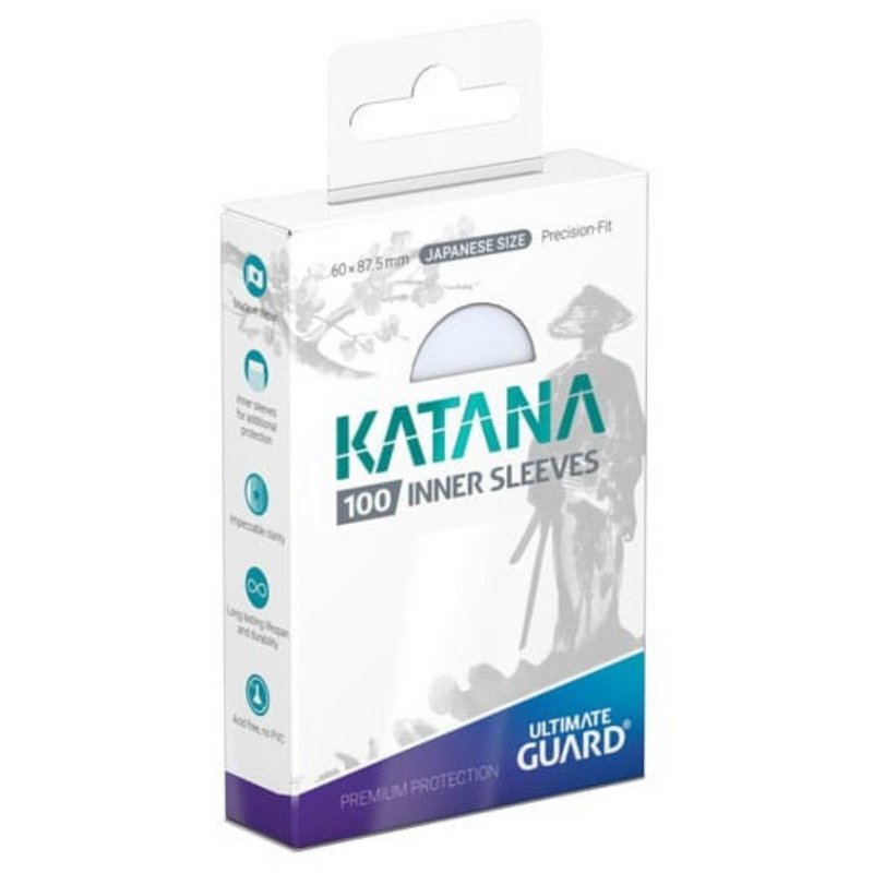 Ultimate Guard Katana Inner Sleeves Japanese Size Transparent (100)