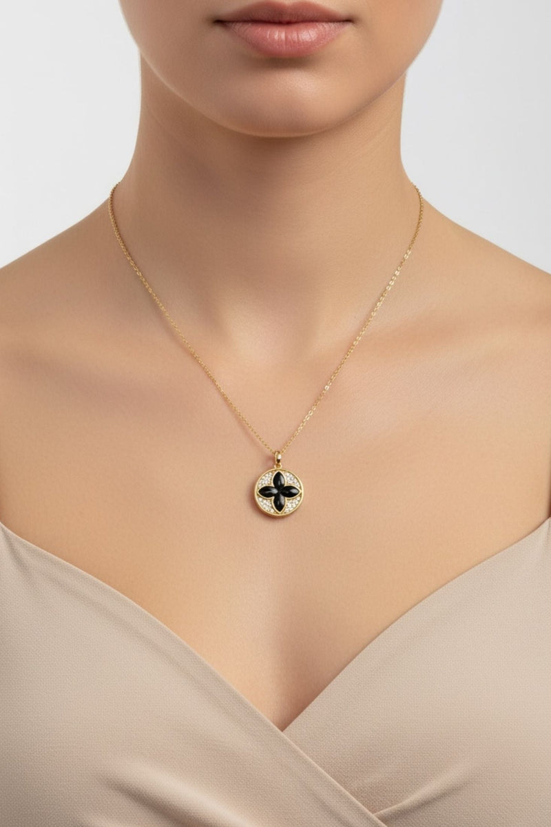 Florentine Clover Necklace Gold