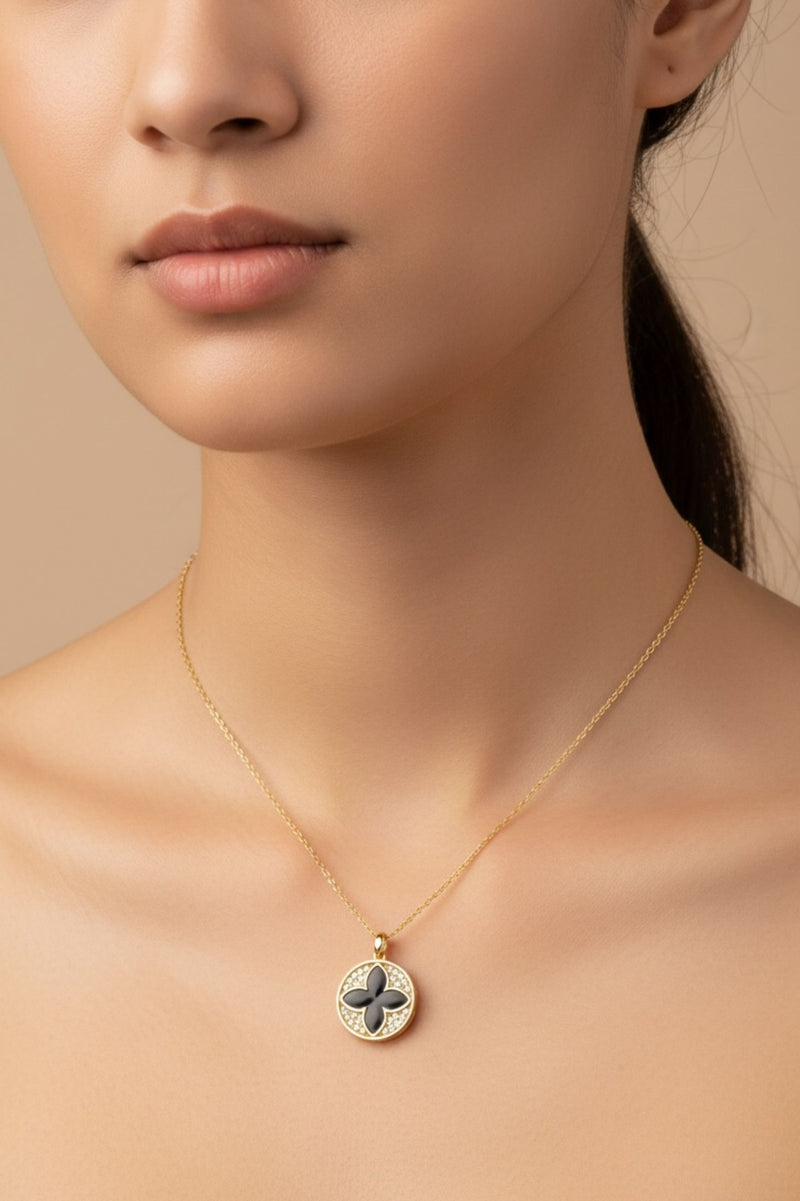 Florentine Clover Necklace Gold