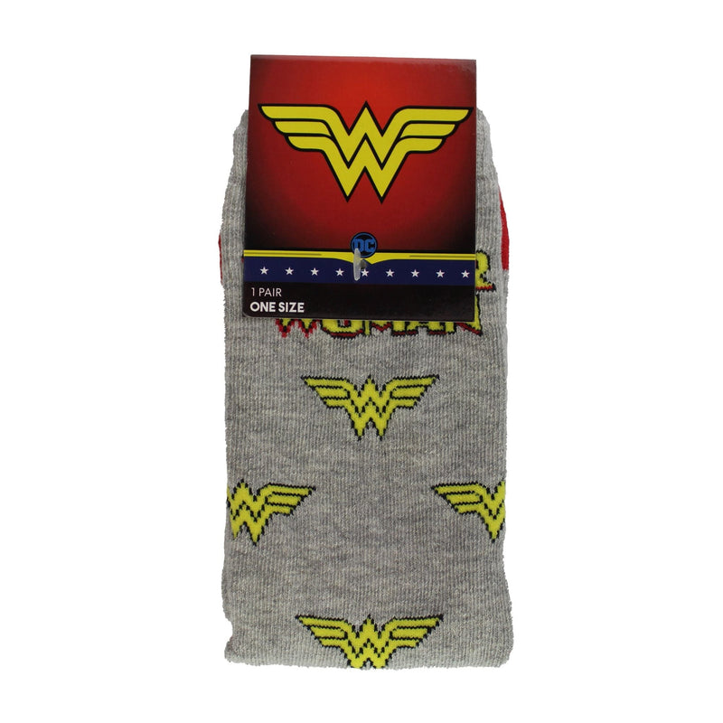 Ladies Wonder Woman Novelty Socks: Fancy Colorful Dress Socks | Gift Socks