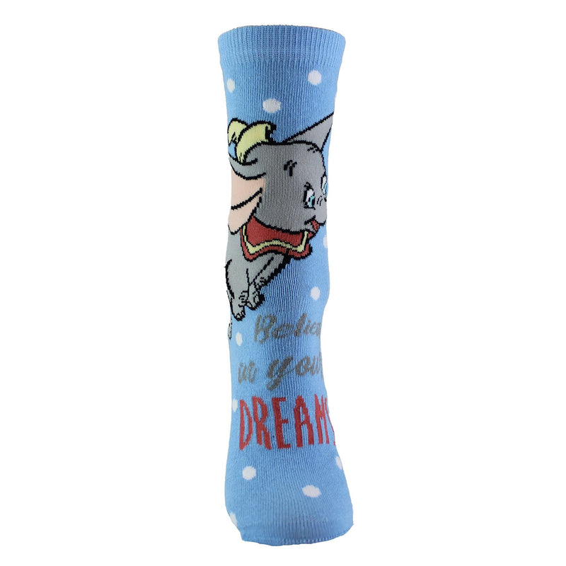 Ladies Disney Dumbo Socks | Casual Cute Character Design Funny Novelty Socks