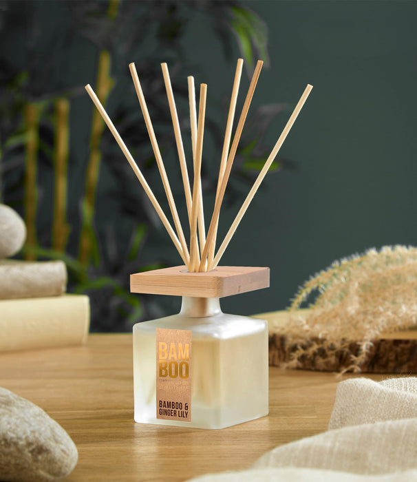 Bamboo & Ginger Lily Fragrance Diffuser -70ml - Up to 12 Weeks of Fragrance