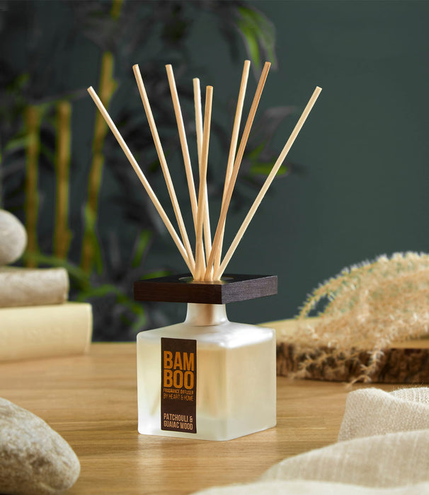 Patchouli & Guaiac Wood Fragrance Diffuser -70ml - Up to 12 Weeks of Fragrance