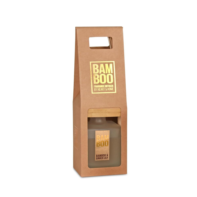 Bamboo & Ginger Lily Fragrance Diffuser -140ml - Up to 16 Weeks of Fragrance