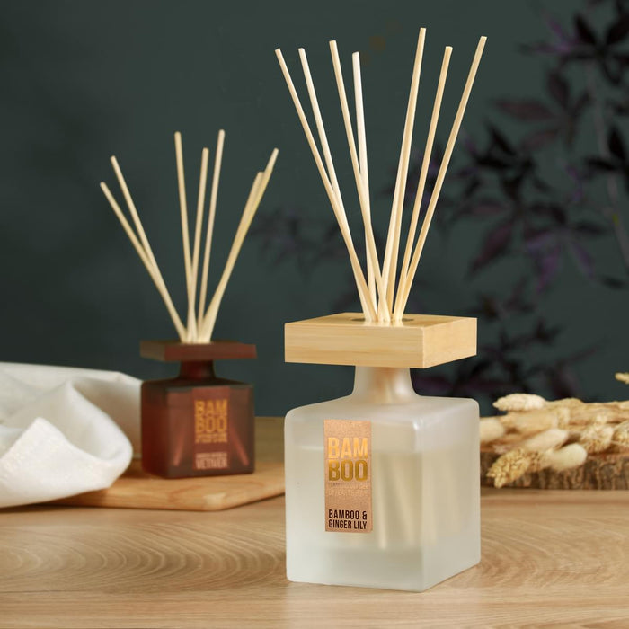 Bamboo & Ginger Lily Fragrance Diffuser -140ml - Up to 16 Weeks of Fragrance