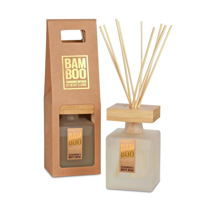 Cedarwood & White Musk Fragrance Diffuser -140ml - Up to 16 Weeks of Fragrance