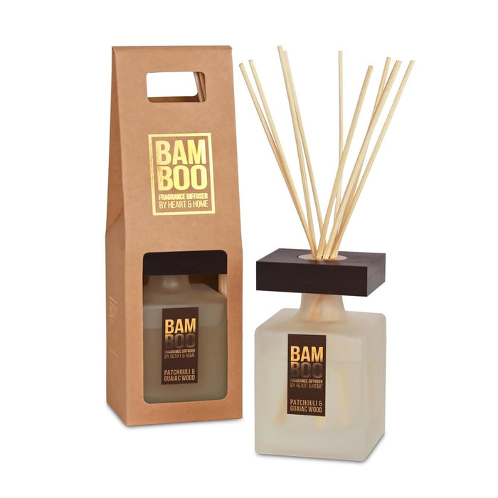 Patchouli & Guaiac Wood Fragrance Diffuser -140ml - Up to 16 Weeks of Fragrance