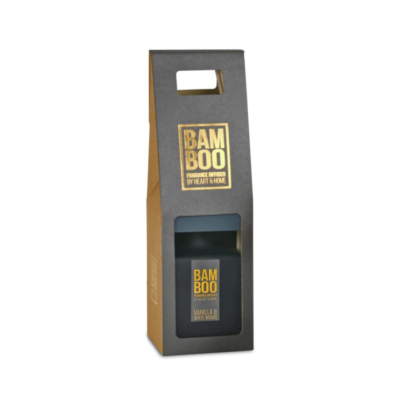 Vanilla & White Woods Fragrance Diffuser -140ml - Up to 16 Weeks of Fragrance