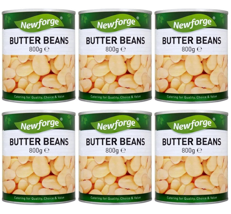 6 x Newforge Butter Beans 800G