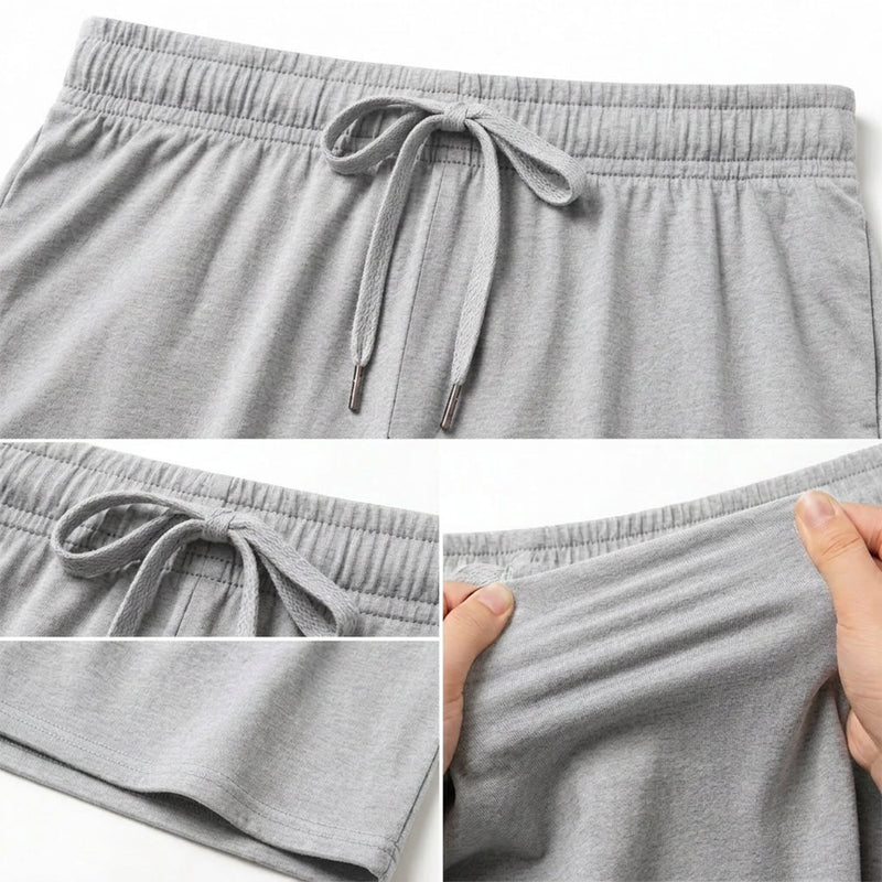 2 Pack Men's Cotton Lounge Bottoms Stretchable PJ Pants Available in Black Navy Grey Durable and Cozy Loungewear Medium to 5X-Large by Sock Stack