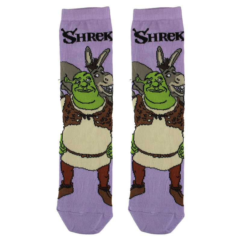 Ladies Novelty Shrek & Donkey Socks | Crew Funny Dress Socks | Shrek Gifts