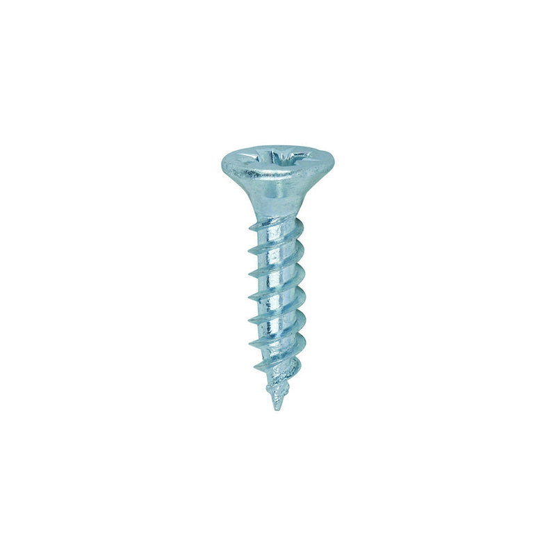 TIMCO Twin-Threaded Woodscrews – PZ – Double Countersunk – Zinc