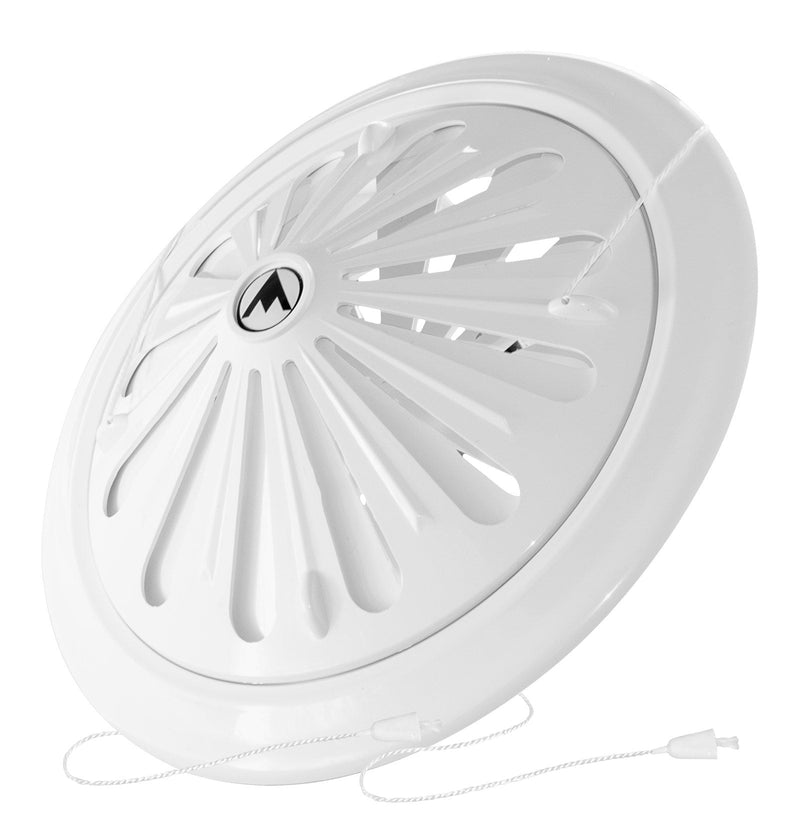 Adjustable Louvre Vent Round 80mm-160mm White