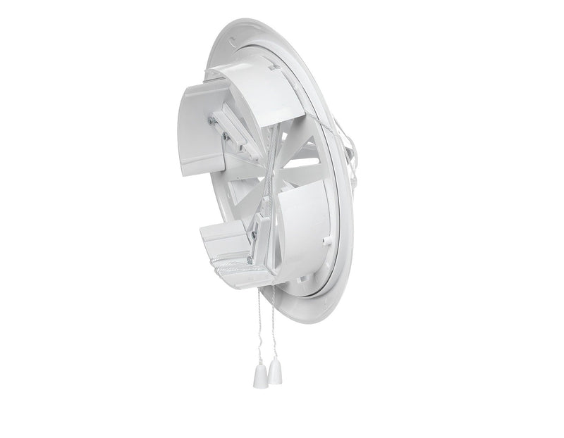 Adjustable Louvre Vent Round 80mm-160mm White