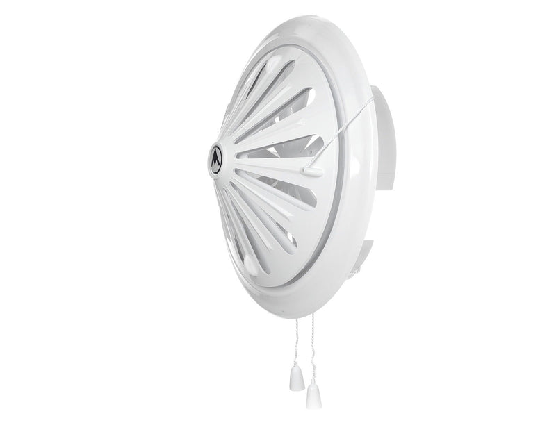 Adjustable Louvre Vent Round 80mm-160mm White