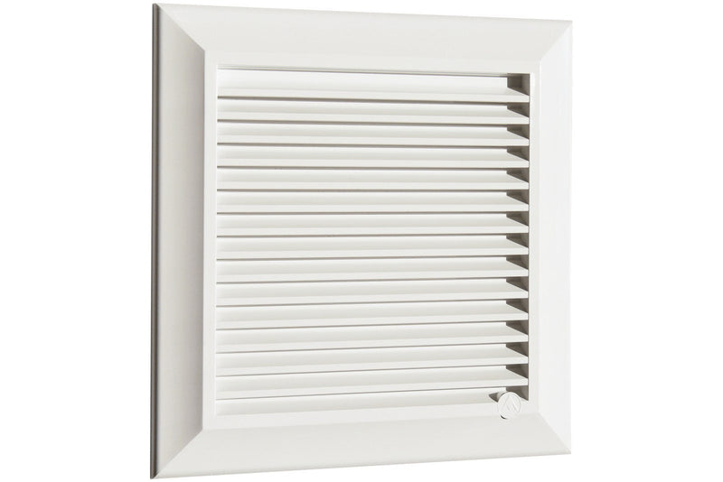 Louvre Vent White Duo Smart 165 With Fly Mesh