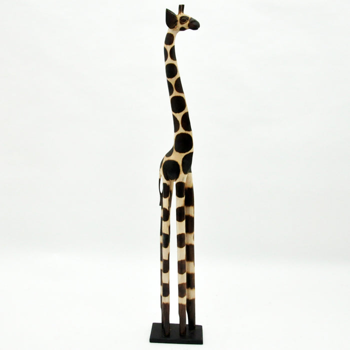 1.2M HAND CARVED WOODEN GIRAFFE