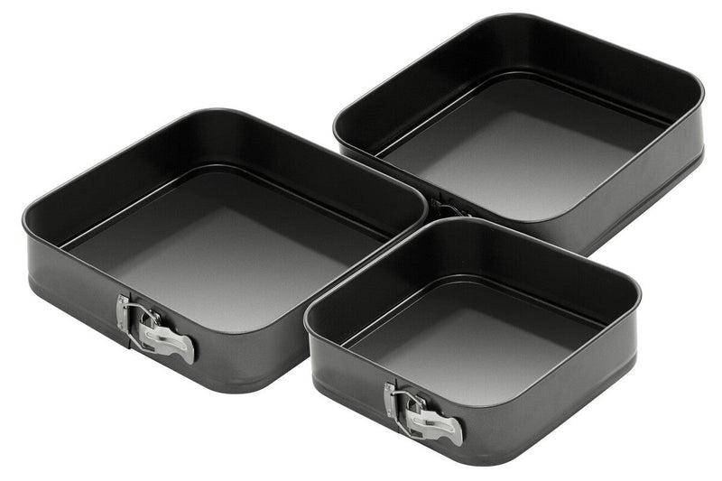 Set of 3 Spring Form Square Cake Tins | Mari