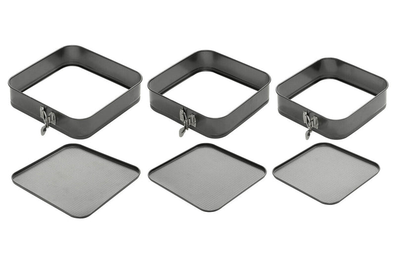 Set of 3 Spring Form Square Cake Tins | Mari