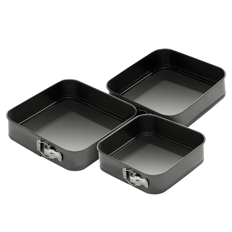 Set of 3 Spring Form Square Cake Tins | Mari