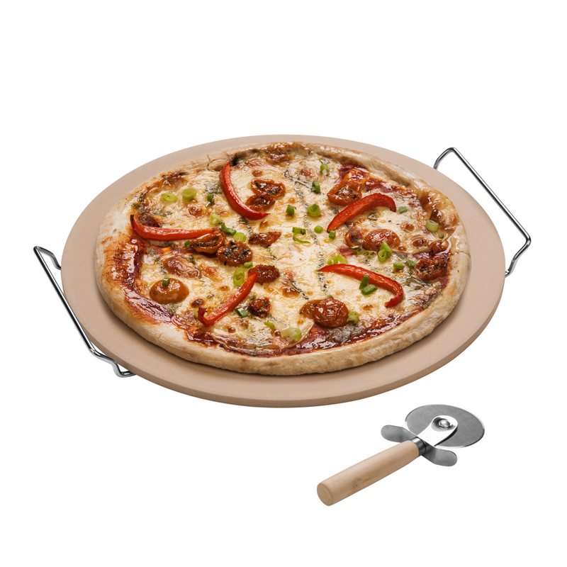 Pizza Stone and Cutter Large Set | Ovenlove