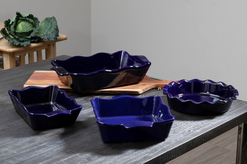 Round Dish with Curved Edges | Modern Retro