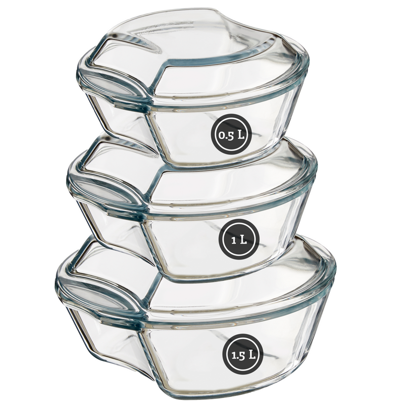 Set of Three Casserole Dishes | Ovenlove