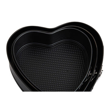 Set of Three Heart Shaped Springform Cake Tins | From Scratch