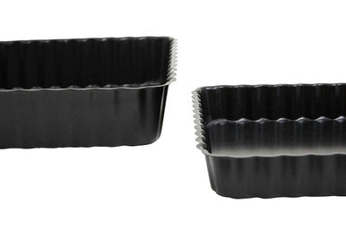 Set of Two Fluted Quiche Flan Tins | From Scratch