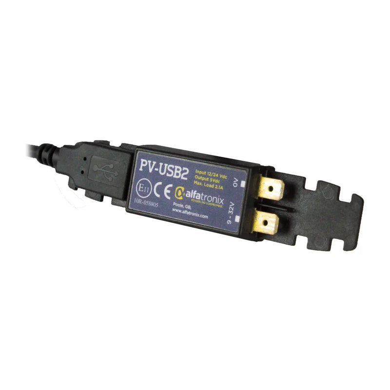 Alfatronix PV-USB2 Hidden 12V/24V USB-A Charger 5V 2.1A