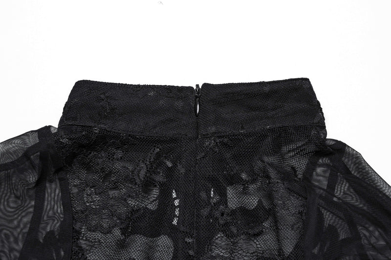 Punk Rave Gothic Applique Top