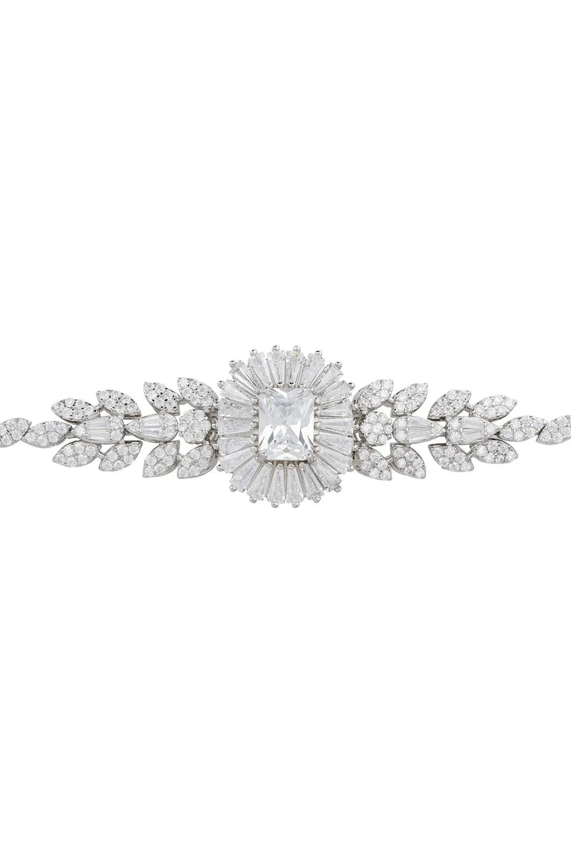 Countess Gemstone Bracelet Moissanite Silver