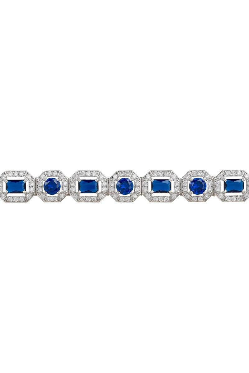 Whistledown Sapphire Gemstone Bracelet Silver