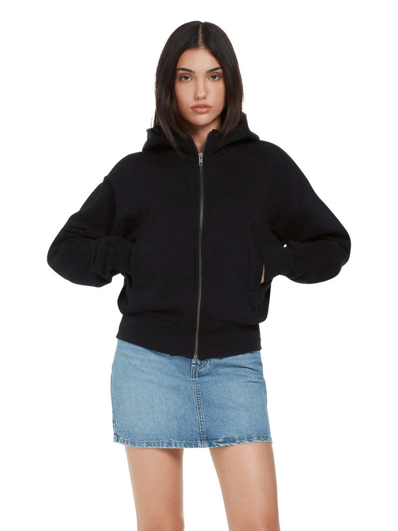 Organic Bomber Jacket Hoodie: Unisex