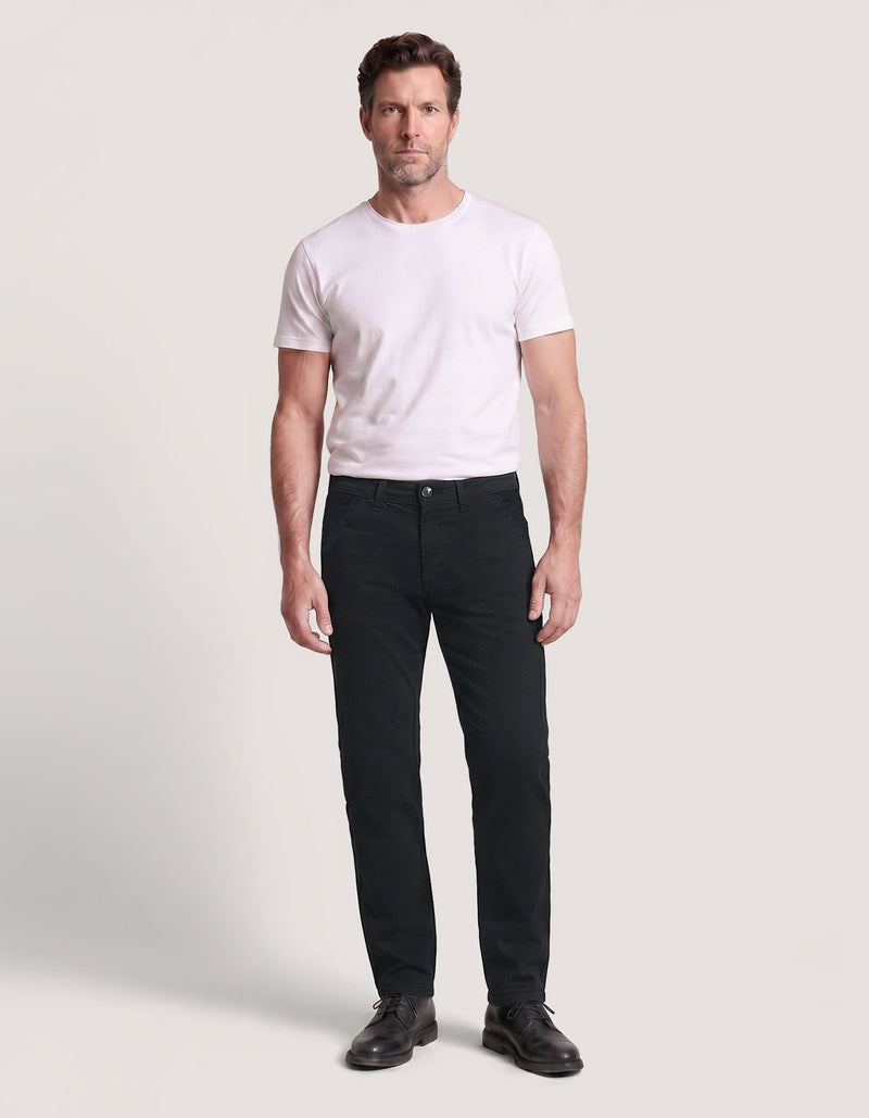 Men's Cross Pocket Black Jeans