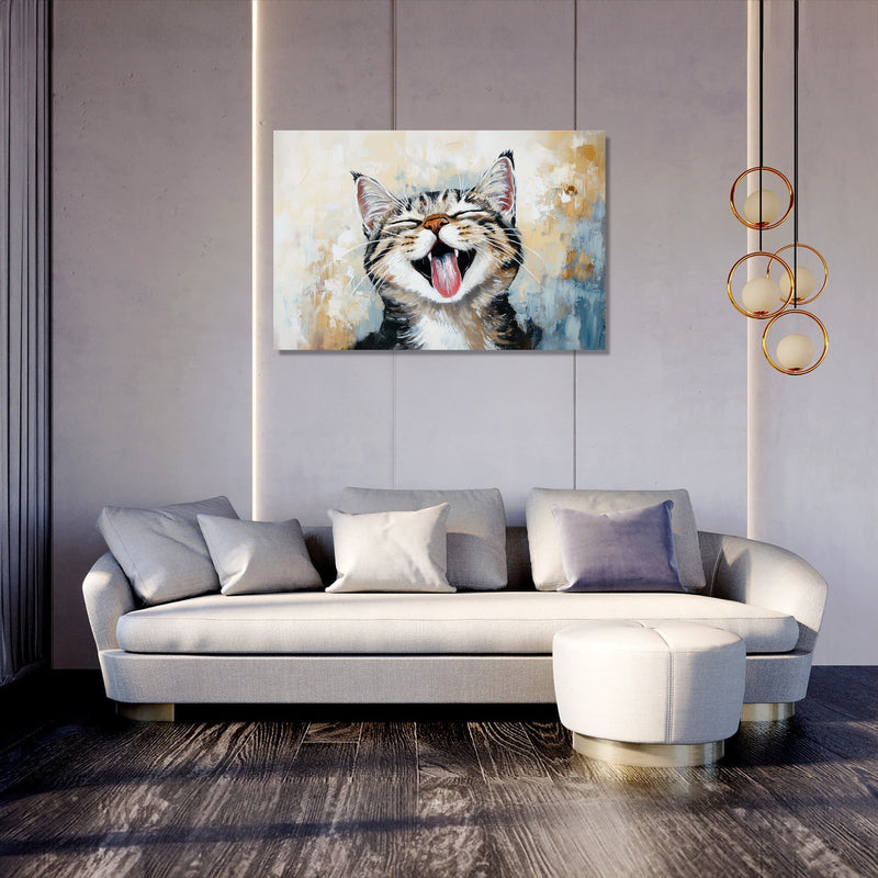 Joyful Whiskers Canvas