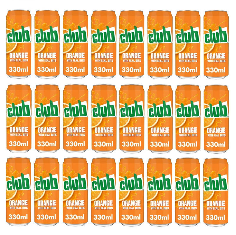 24 x Club Orange Can 330Ml