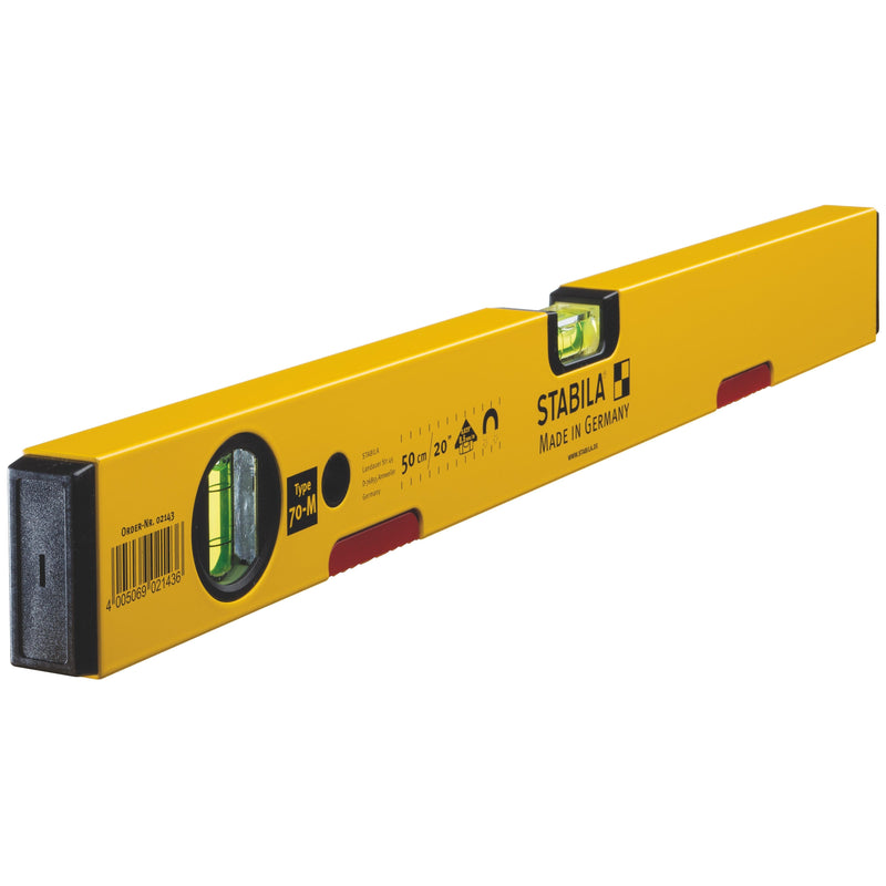 Stabila Spirit Level 70 M With Rare Earth Magnets For Strong Magnetic Hold Trusted By Professional Builders