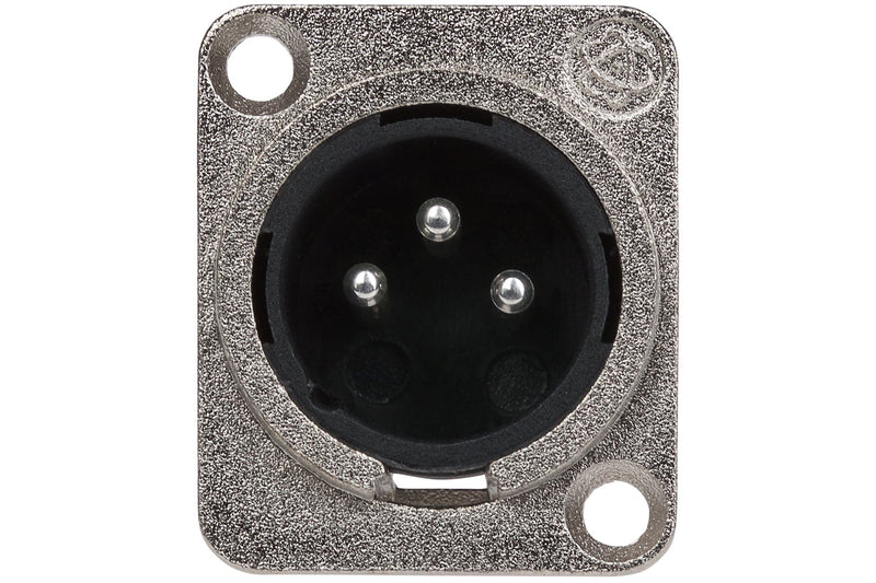 Maplin 3 Pole Nickel XLR Chassis Plug