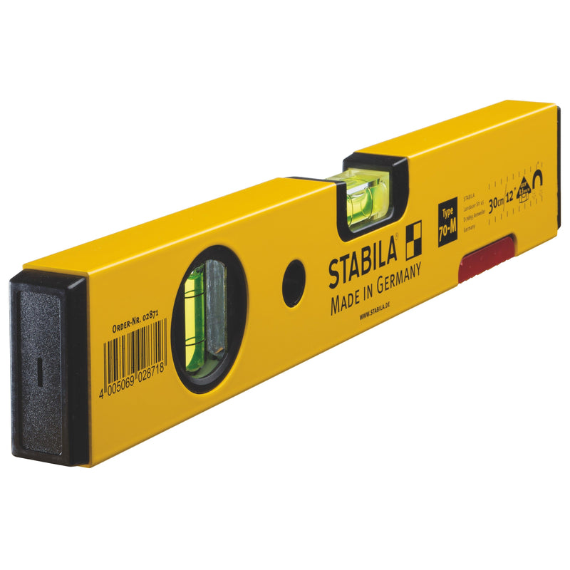 Stabila Spirit Level 70 M With Rare Earth Magnets For Strong Magnetic Hold Trusted By Professional Builders