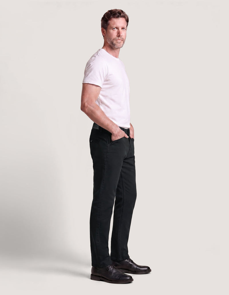 Men's Cross Pocket Black Jeans