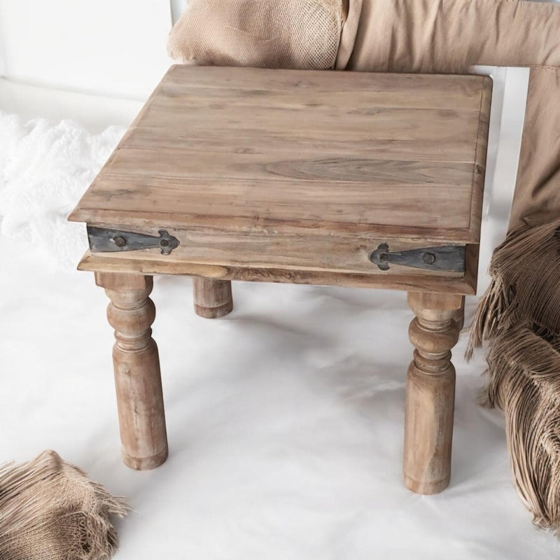 45CM WOODEN SQUARE TABLE