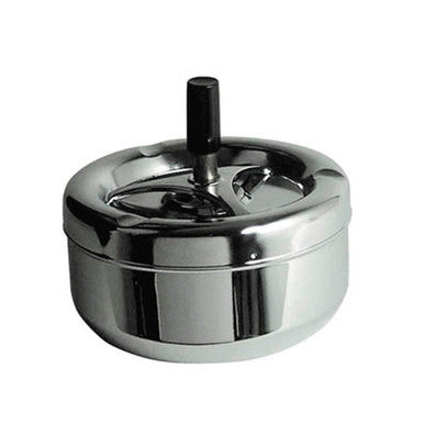 Chrome Effect Large Spinning Ashtray | Siberia