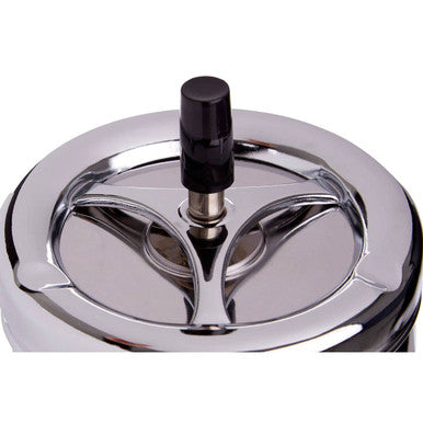 Chrome Effect Large Spinning Ashtray | Siberia