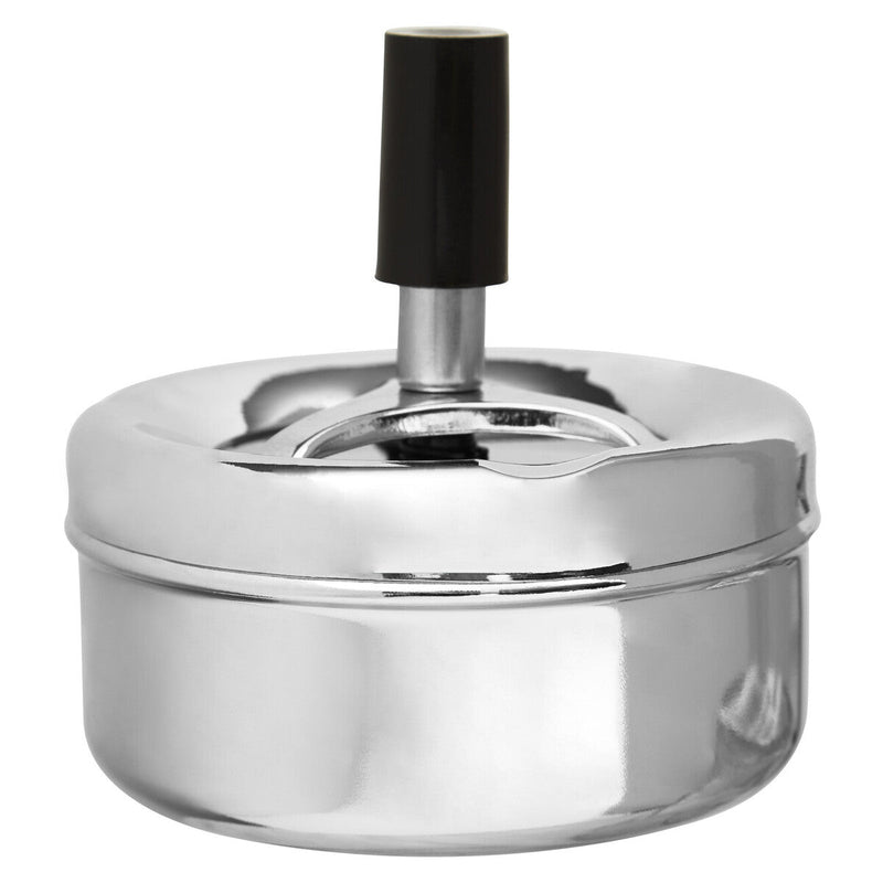 Chrome Effect Small Spinning Ashtray | Siberia
